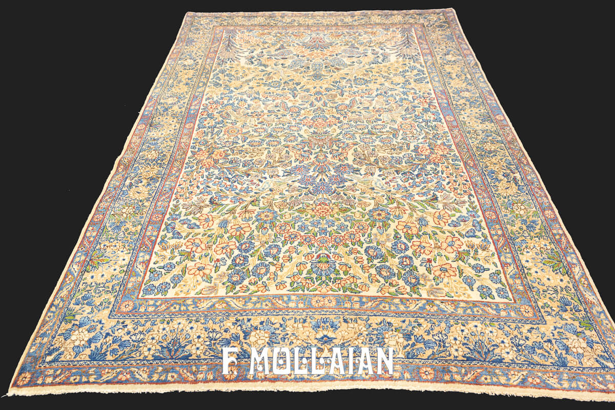 Antique Kerman Rug Beige Color n°:31121259